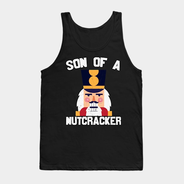 Son Of A Nutcracker  Nutcracker Face Tank Top by MZeeDesigns